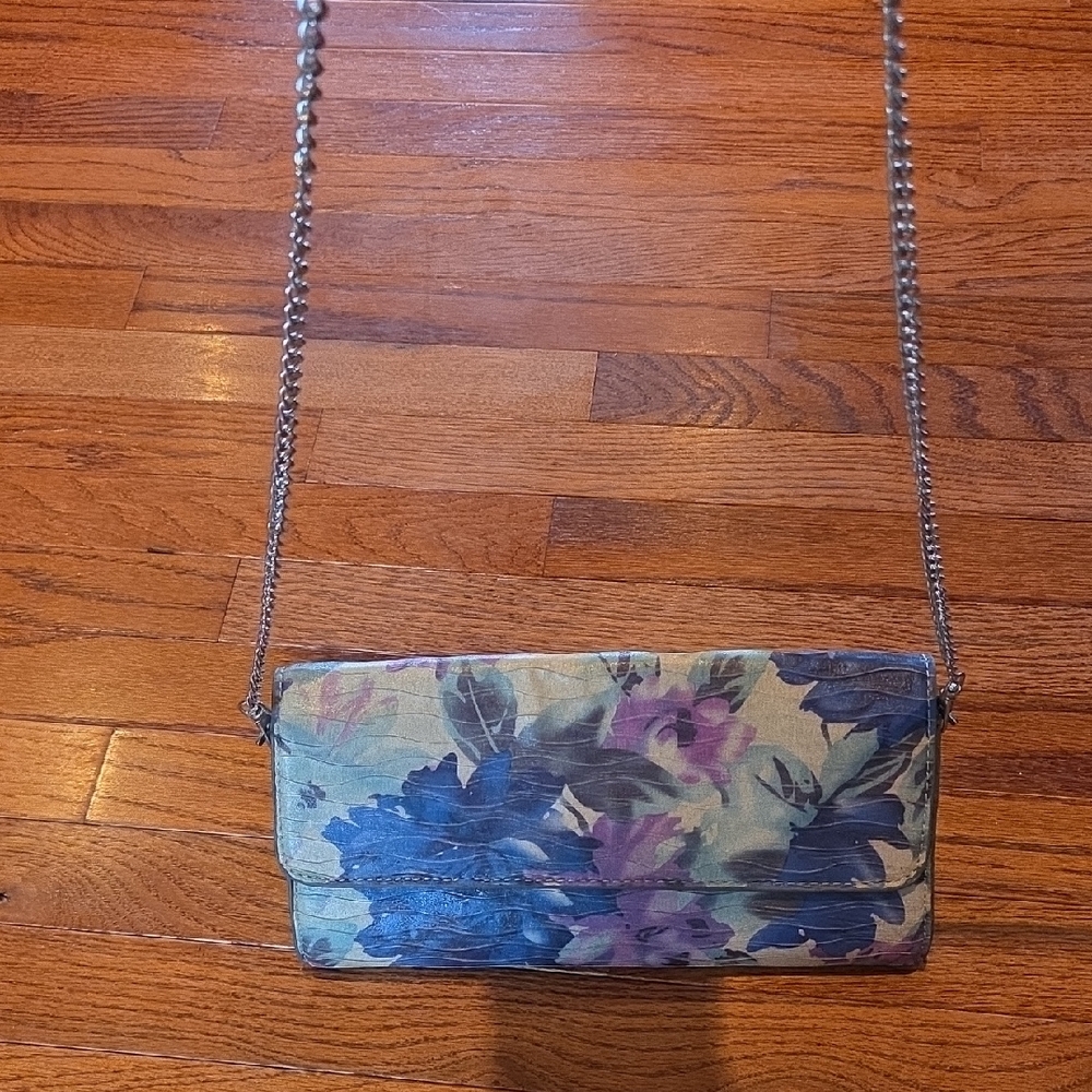 Floral Chain Strap Clutch